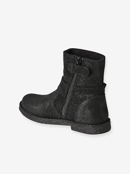 Leather Boots for Girls, Designed for Autonomy black 