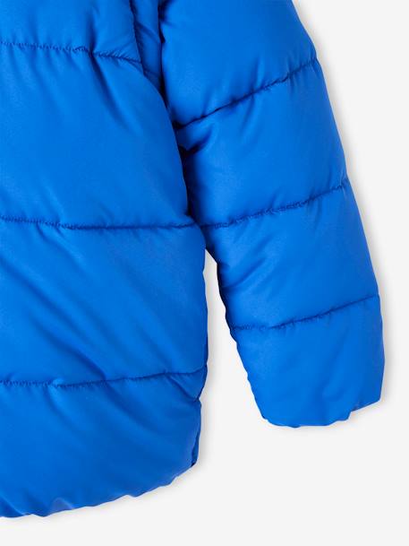 Hooded Jacket with Detachable Sleeves, Polar Fleece Lining, for Boys electric blue 