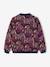 Bomber-Style Padded Jacket with Floral Print for Girls night blue 