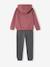 Hooded Sweatshirt & Joggers in Fleece, for Girls plum 