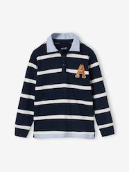 Boys-Striped 2-in-1 Effect Polo Shirt, for Boys