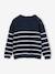 Fancy Striped Jumper for Girls mustard+navy blue+old rose+striped navy blue 