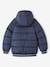 College-Style Padded Jacket with Polar Fleece Lining for Boys fir green+navy blue 