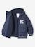 College-Style Padded Jacket with Polar Fleece Lining for Boys fir green+navy blue 