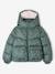 Printed Jacket with Hood & Polar Fleece Lining for Girls printed brown+printed green 