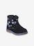 Printed Leather Boots with Zip for Babies printed blue 