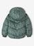 Printed Jacket with Hood & Polar Fleece Lining for Girls printed brown+printed green 