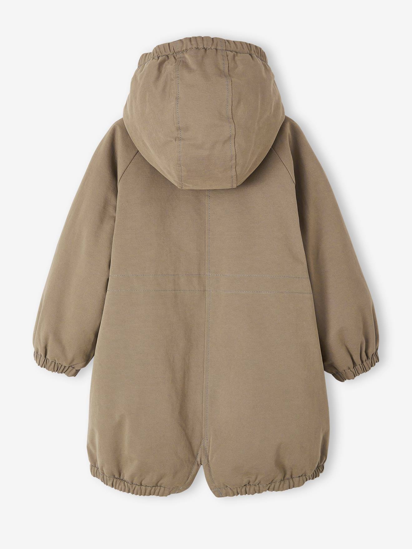 Hooded Parka with Faux Fur Lining for Girls khaki Girls