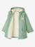 Raincoat with Sherpa Lining for Girls lichen+pale pink 