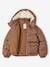 Printed Jacket with Hood & Polar Fleece Lining for Girls printed brown+printed green 