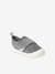 Felt Indoor Shoes with Hook-and-Loop Strap, for Babies marl grey 