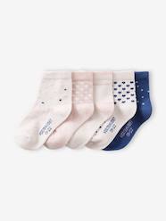 Baby-Pack of 5 Pairs of Fancy Socks for Baby Girls