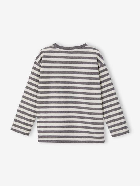 Striped Top 'Rock Rebel' for Boys striped grey 