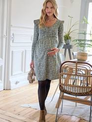 -Short Jersey Knit Dress, Maternity & Nursing Special