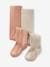 Pack of 2 Pairs of Cable-Knit Tights for Baby Girls marl beige+marl grey+old rose 