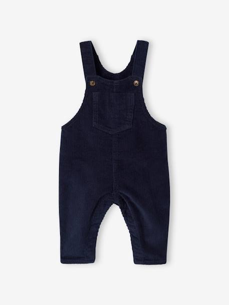 4-Piece Ensemble: Top + Dungarees + Cap + Socks for Babies night blue 