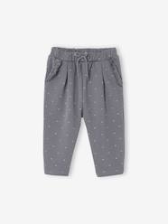 Baby-Trousers & Jeans-Fleece Trousers for Baby Girls