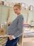 Striped Fleece Sweatshirt, Maternity & Nursing Special navy blue 