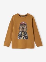 Boys-Fun Top with Sketch-Like Animal Motif for Boys