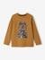 Fun Top with Sketch-Like Animal Motif for Boys caramel+khaki+marl white+peacock blue+yellow 