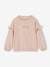 Ruffled Sweatshirt for Girls old rose+peach+rust 