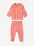 Pack of 2 Heart Sleepsuits in Interlock Fabric for Babies ecru 