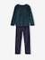 Christmas Velour Pyjamas for Boys green 