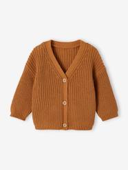 -V-Neck Cardigan in Shimmery Knit for Babies