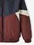 Colourblock Windcheater Jacket for Boys BEIGE DARK SOLID WITH DESIGN+bordeaux red 