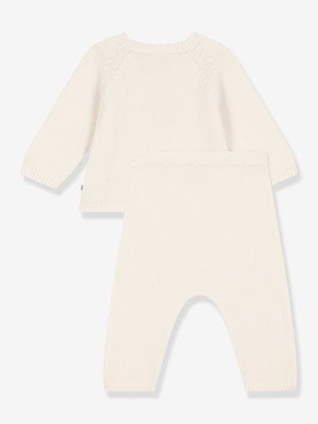 2-Piece Set, Petit Bateau printed white 