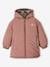 Reversible Hooded Parka, Metallised Effect of Padded, for Girls silver 