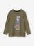 Fun Top with Sketch-Like Animal Motif for Boys caramel+khaki 