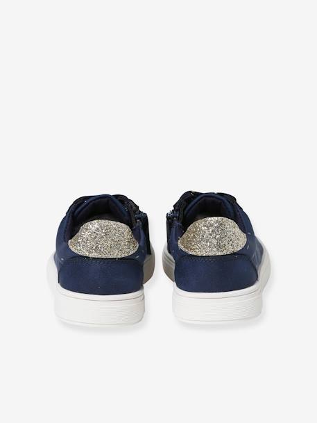 Printed Trainers with Laces & Zips for Girls printed blue 