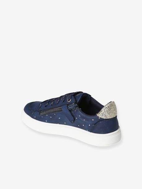 Printed Trainers with Laces & Zips for Girls printed blue 