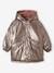 Reversible Hooded Parka, Metallised Effect of Padded, for Girls silver 