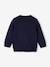 Zipped College-Style Cardigan for Babies navy blue 