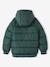 College-Style Padded Jacket with Polar Fleece Lining for Boys fir green+navy blue 