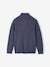 High Neck Jumper with Zip, for Boys fir green+marl blue 