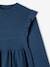 Knitted Dress with Ruffles for Girls dusky pink+night blue+rosy 