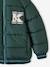 College-Style Padded Jacket with Polar Fleece Lining for Boys fir green+navy blue 