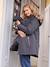 3-in-1 Adaptable Maternity & Post-Maternity Parka anthracite+Dark Blue 