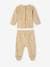 Pack of 2 Dinosaur Sleepsuits in Interlock Fabric for Babies terracotta 