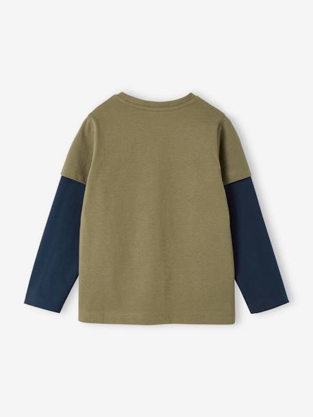 Double-Sleeve Top for Boys black+crystal blue+marl white+navy blue+night blue+olive 