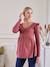 Blouse for Maternity & Nursing terracotta 