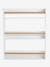 Bookcase with 3 Levels Wood/White 