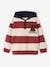 Hoodie with Bouclé Badge on Chest for Boys bordeaux red 