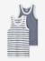 Pack of 2 Organic Cotton Tank Tops by Petit Bateau set blue 