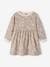 Fleece Dress for Babies golden beige+night blue+sand beige 