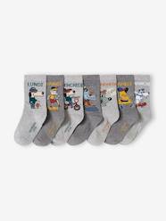 Boys-Underwear-Socks-Pack of 7 Pairs of "Mascots" Weekday Socks for Boys