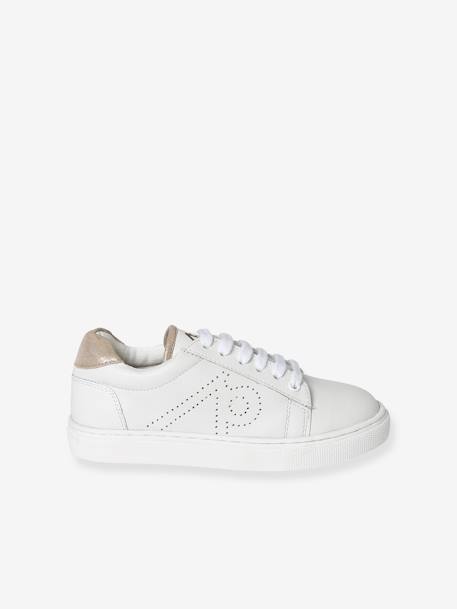 Leather Trainers for Children white 